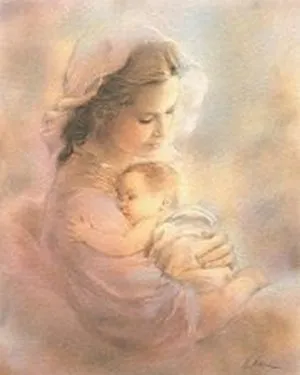 Оригинал схемы вышивки «Мать и дитя» (№151422) - Вышивка крестом