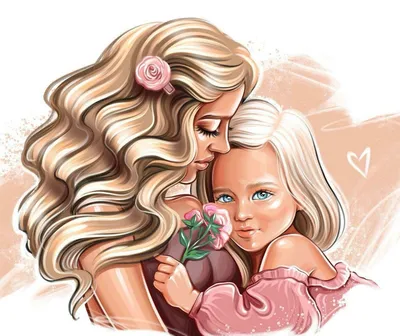 Скрапбукинг | VK | Diseño madre e hija, Imagenes madre e hija, Dibujo madre  e hija