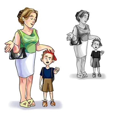Мама и ребенок арт рисунок (30 фото) » рисунки для срисовки на Газ-квас.ком