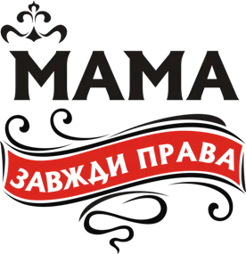 Чашка двухцветная Мама всегда права - купить в магазине Moda Print