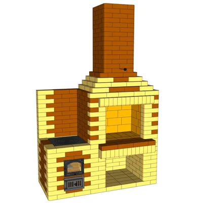 Маленькое барбекю из кирпича своими руками, порядовка