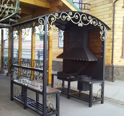 Купить Кованый мангал с крышей "Лавленд" в Минске по низкой цене.