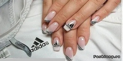 Adidas Nails | Дизайнерские ногти, Красивые ногти, Длинные ногти