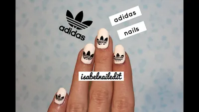 Honey Phan on Instagram: “Stay Golden - Adidas These decals sold out in a  blink. Get them before t… | Adidas nails, Cute acrylic nail designs,  Acrylic nail designs