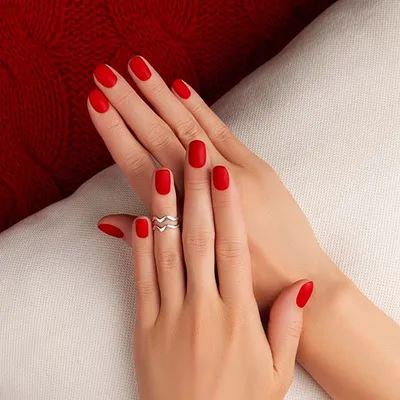 Красный маникюр | Red nails, Ombre nails, Nail manicure