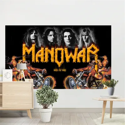 Manowar Band 3d Printed Polyester Decorative Tapestry Gift Wall Hanging  Decoration