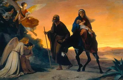 Мария и Иосиф идут в Вифлеем — там рождается Иисус | Истинная вера