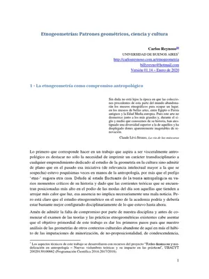 Рейносо 2019 Д Этногеометрия | PDF | Абстрактное искусство | Антропология