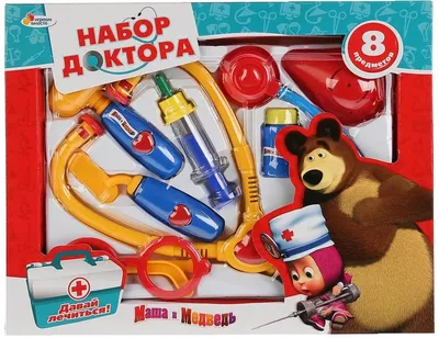 IV. Набор доктора "Маша и Медведь" - Давай лечиться!, 11 предметов (id  60185397), купить в Казахстане, цена на 
