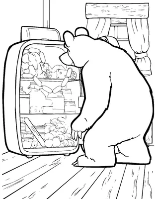 Идеи на тему «Маша и медведь» (39) в 2023 г | медведь, шаблоны печати,  тематические дни рождения