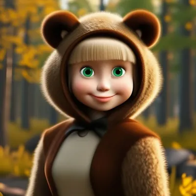 Masha and the Bear PNG transparent image download, size: 528x909px