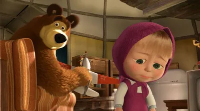 Дети развлекаются в первом трейлере мультфильма «Маша и Медведь в кино: 12  месяцев»