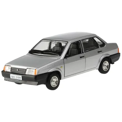 Купить 321990 Машина металл свет-звук LADA 21099, 18,5 см, дв.,  кап.,баг.,инер.,сер., кор. Технопарк в ко - Медведь Калуга