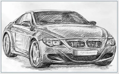 Как нарисовать машину , автомобиль | Как нарисовать – Учимся рисовать  карандашом!