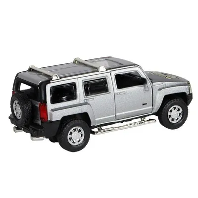 Машина "АВТОПАНОРАМА" Hummer H3, серебряный, 1/32, свет, звук, инерция, в/к  17,5*13,5*9 см - Артикул JB1251393 | Купить Машина "АВТОПАНОРАМА" Hummer  H3, серебряный, 1/32, свет, звук, инерция, в/к 17,5*13,5*9 см - Артикул  JB1251393 в и