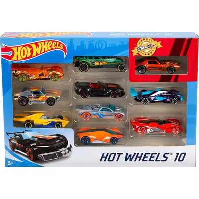 Подарочный набор Hot Wheels Базовые машинки (10 шт.) в ассортименте купить  по цене 2299 ₽ в интернет-магазине Детский мир