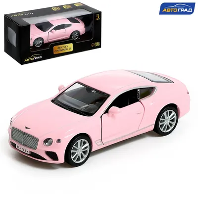 Машина металлическая bentley continental gt, , инерция, цвет матовый  розовый Автоград 04284051: купить за 930 руб в интернет магазине с  бесплатной доставкой