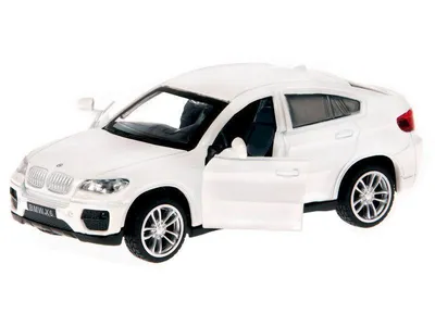 Машина "АВТОПАНОРАМА" BMW X6, 1/43, белый, инерция, откр. двери, в/к  17,5*12,5*6,5 см - JB1200133 - купить по оптовой цене в интернет-магазине  