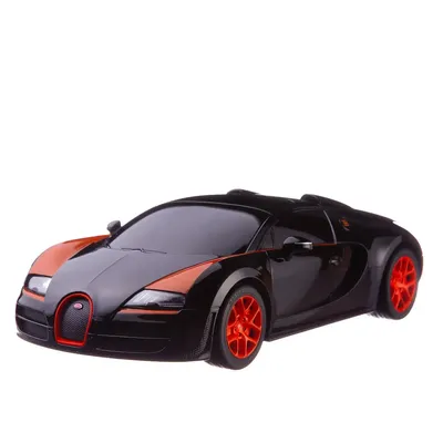 Машина р/у  Bugatti Veyron Grand Sport Vitesse, цвет черный - купить с  доставкой по выгодным ценам в интернет-магазине OZON (398948783)