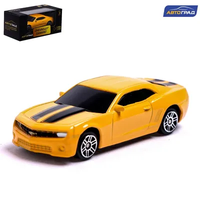 Машина металлическая CHEVROLET CAMARO SS, , открываются двери, инерция,  цвет чёрный по оптовой цене в Астане