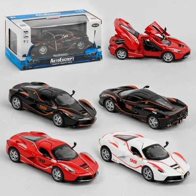 Модель машины Ferrari Laferrari  свет,звук, инерция 32161 красный (id  105325684)