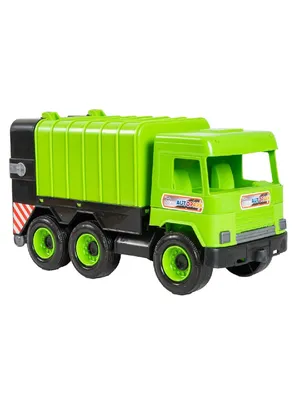 Машинка игрушечная Tigres Middle Truck - мусоровоз, зеленый, в коробке /  игрушки / игрушки для мальчиков / машинки игрушки / машинки / машинка / машина  игрушка / машинка игрушечная / детям в