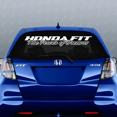 Наклейка на авто на HONDA FIT, виниловая наклейка на заднее стекло HONDA  FIT, авто стикер для HONDA FIT, free shipping | AliExpress