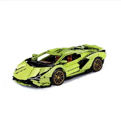 Модель машины Lamborghini Sian  24449 свет, звук, инерция зеленый (id  105325570)