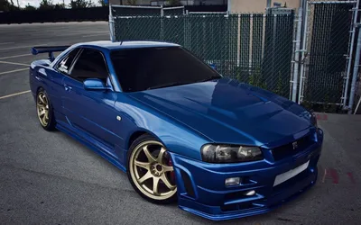 Масштабная модель Nissan Skyline GT-R (R34) V-Spec II синий лучшая цена!