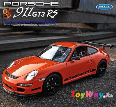 Модель машины – Porsche 911 GT3 RS,  от Welly, 24080 - купить в  интернет-магазине 