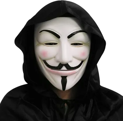 V для маски Вендетта, маска хакера, PK маска на Хэллоуин, анонимная  Бриллиантовая 10 упаковок | AliExpress