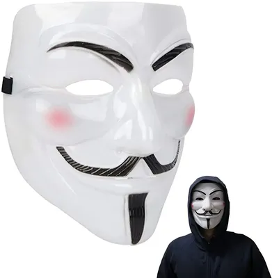 маска Анонима Guy Fawkes Anonymous V for Vendetta Anonymous - .  Идеи для подарков