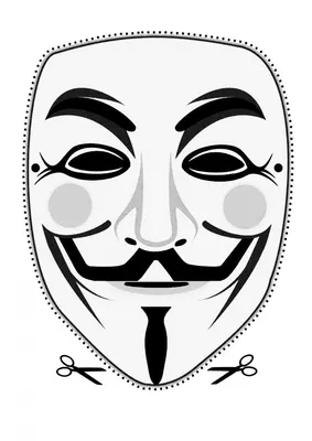 Купить Маска Анонимуса Гай Фокс (Настоящие фото), цена 119 грн —   (ID#1492142664)
