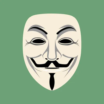 Элегантная идея раскраски анонимной маски - скачать или распечатать  раскраску из категории «идеи для маски анонимуса» бесплатно #239828