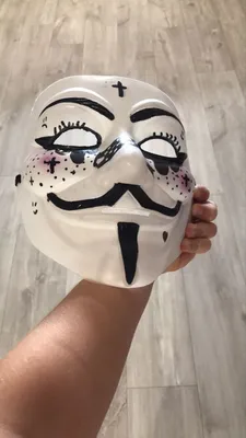 Праздничные аксессуары Aliexpress Маска Анонимуса/Anonimous — маска Гая  Фокса из фильма «V значит Vendetta» - «Полезно!» | отзывы