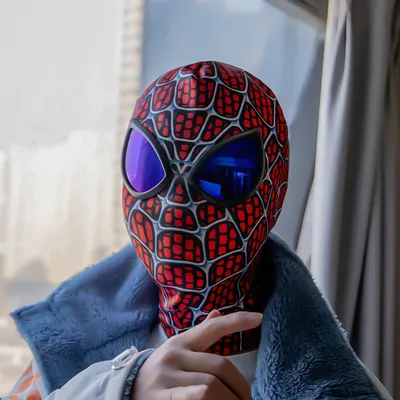 Мастер-класс по созданию маски Человека-паука своими руками | Spiderman  mask, Felt mask, Spiderman