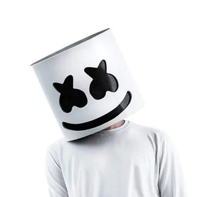 Marshmello Led Mask Dj Cosplay Helmet Marshmello Costume Mask Light Up Led  Mask Party Cosplay Mask Marshmallow Light Hood Electro Bar Light Hood Purpl  | Fruugo NO