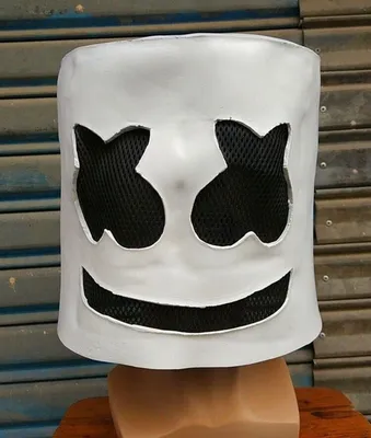 Marshmello DJ Mask Costume Party Dance Halloween Marshmallow Cosplay See  Desc. | eBay