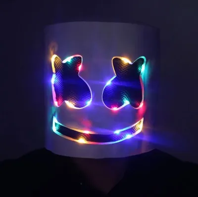 Marshmello LED Mask | Light up Halloween Costume Mask