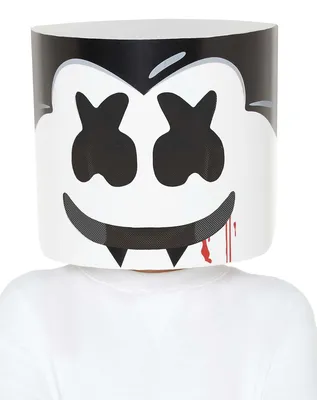 Adult Mesh Marshmello Half Mask - 