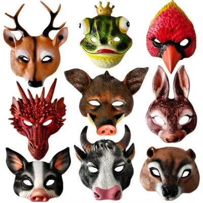 Коллекция масок животных | Бесплатно векторы
