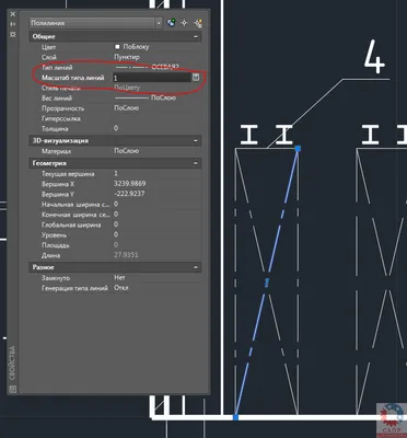 САПР для инженера: Масштаб типов линий в AutoCAD