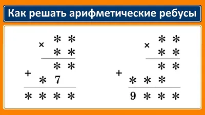 Как решать арифметические ребусы #1 ☆ Учимся разгадывать числовые ребусы -  YouTube