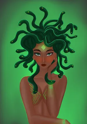 Медуза Горгона, Вера | Medusa art, Medusa painting, Medusa artwork