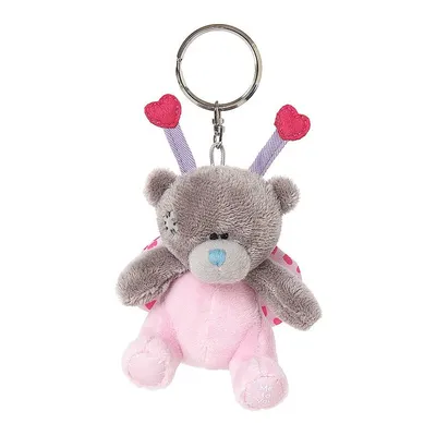 AGK01009 Мишка Тедди MTY - брелок медвежонок-девочка с бантиком (S3 Plush  Keyring Lovebug)