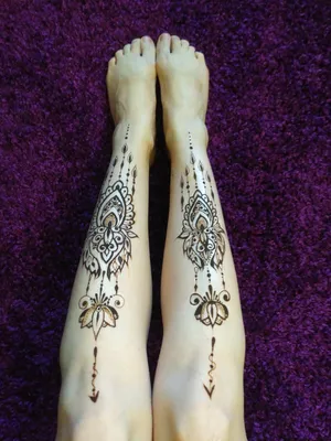 Мехенди на ноге: что нарисовать и какое значение имеют символы