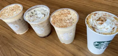 Меню кафе Starbucks Coffee, Глазго, 252