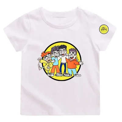 Merch A4 T Shirt Kids Summer Clothes Boys мерч а4 Shirt Children's Clothing  Tops100% Cotton Casual а4 мерч Toddler Girl Tees