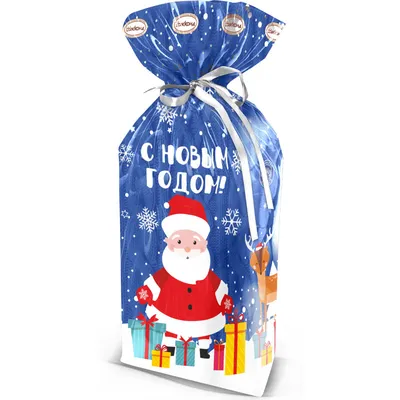Новогодний мешок Деда Мороза синий с серебряным орнаментом - купить за 4000  руб: недорогие посохи и мешки Деда Мороза в СПб