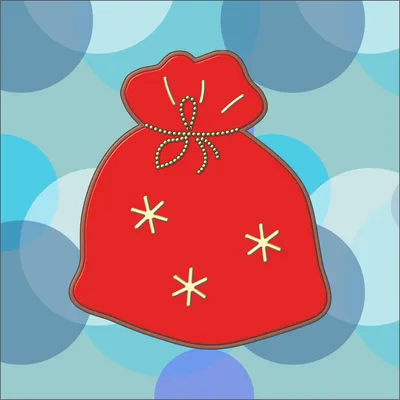 Новогодний елочный шар ручной работы Мешок с подарками 10 см. купить в  интернет-магазине, подарки по низким ценам